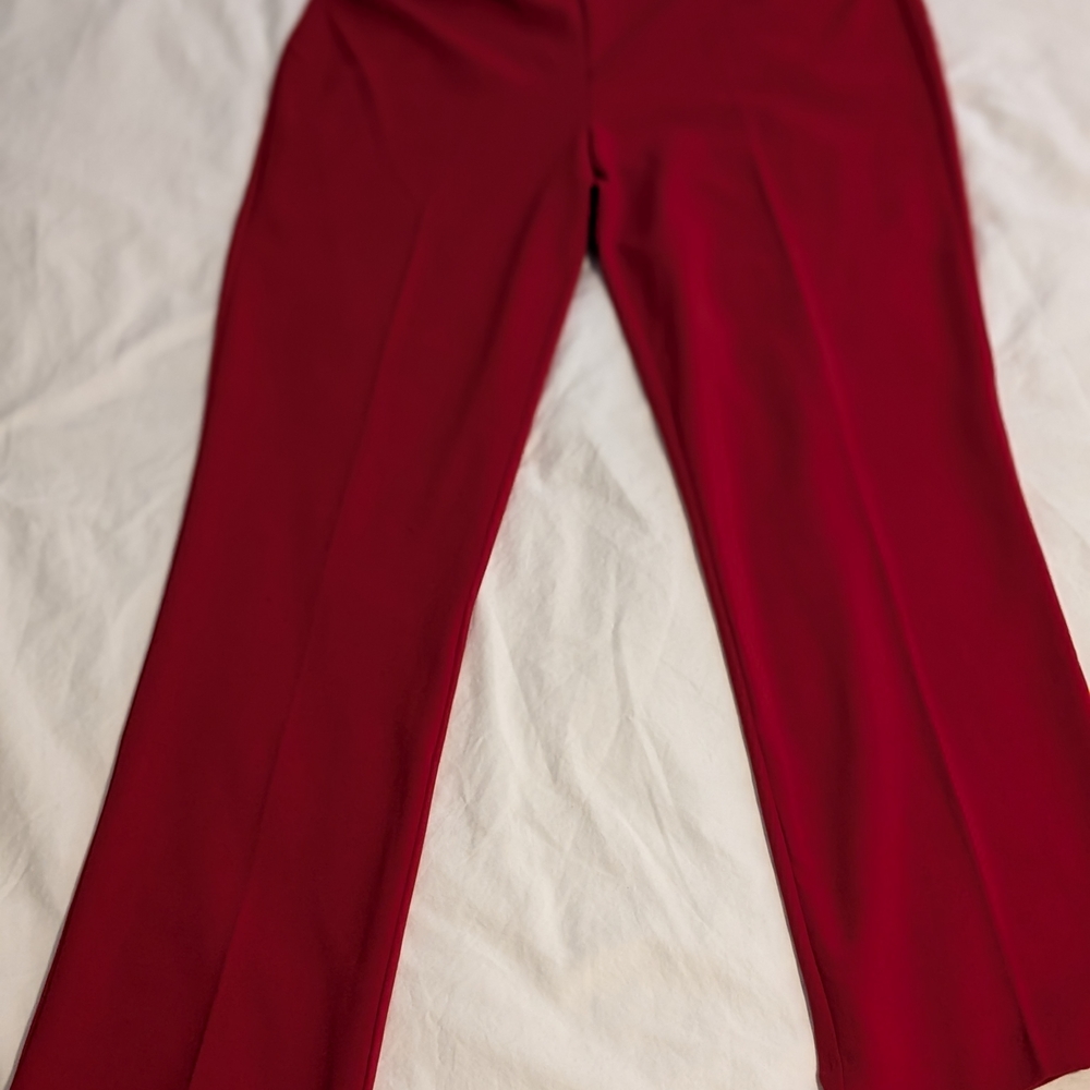 Chic Crimson Women's Straight Leg Pants
